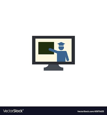 computer-based training creative icon from