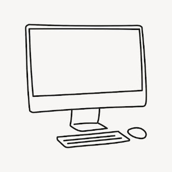 Computer clipart, digital device line | Free Vector Illustration - rawpixel