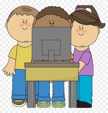 Computer Clipart Kids Using School Computer Clip Art - 4 Cognitive Learning Theories