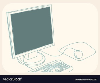 Computer drawing vector image