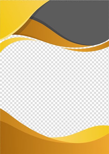 Computer file, Border Business, orange and gray frame transparent background PNG clipart