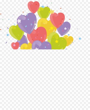 Computer file - Colorful love balloon Unicorn 