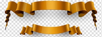 Computer file, Golden ribbon transparent background PNG clipart