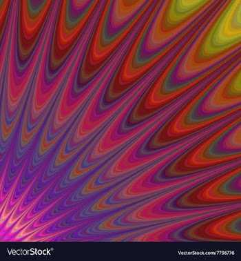 Computer generated abstract sunset design vector image