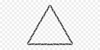 Computer Icons Abstract Art Black And White Triangle - Trendy Frame Png