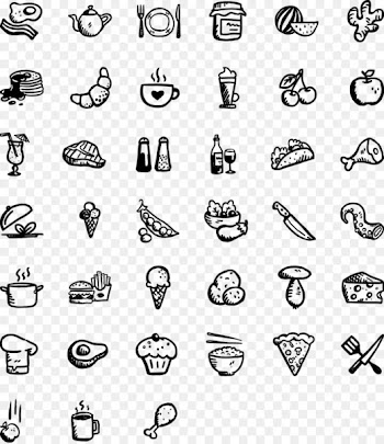 Computer Icons Fast food Restaurant Icon design - Random icons 