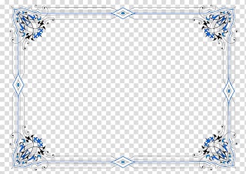 Computer Icons Frames , blue border transparent background PNG clipart