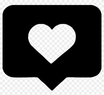Computer Icons Heart Speech Balloon Instagram - Instagram Like Png White