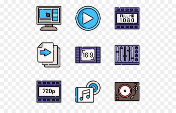Computer Icons Scalable Vector Graphics Portable Network Graphics Computer file - audiovisual badge 