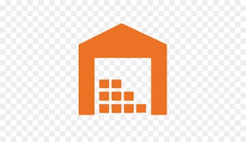 Computer Icons, Warehouse, Logistics, Orange, Line PNG