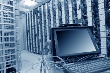 computer in communication servers center