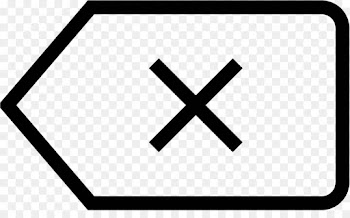 Computer Keyboard, Backspace, Delete Key, Line, Symbol PNG