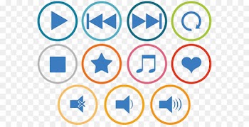 Computer keyboard Button Icon - Play button microphone button 
