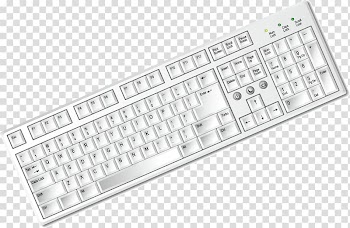 Computer keyboard Computer mouse, White keyboard decoration design transparent background PNG clipart