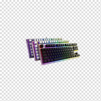 Computer keyboard Machine, Colorful mechanical keyboard free transparent background PNG clipart