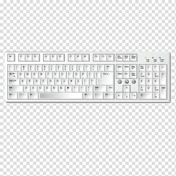 Computer keyboard , White keyboard transparent background PNG clipart