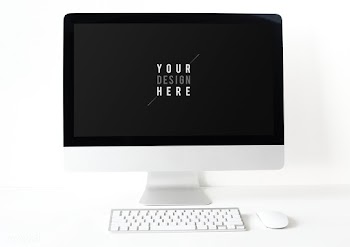 Computer monitor screen mockup template | Free stock psd mockup - 527632