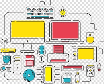 Computer mouse Computer case Icon, color computer connection diagram transparent background PNG clipart