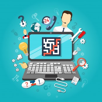 Computer remote support concept
