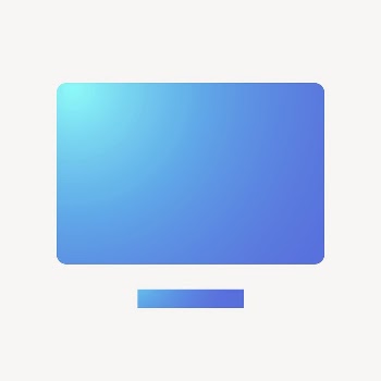 Computer screen icon, aesthetic gradient | Free Icons - rawpixel