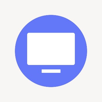 Computer screen icon, flat graphic | Free Icons - rawpixel