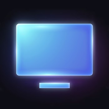 Computer screen icon, neon glow | Free Icons - rawpixel