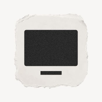 Computer screen icon, ripped paper | Free Icons - rawpixel