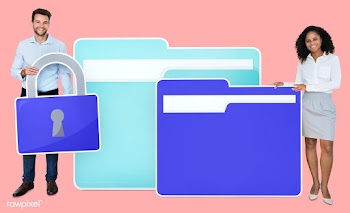 Computer security and privacy concept shoot | Free stock psd mockup - 451257