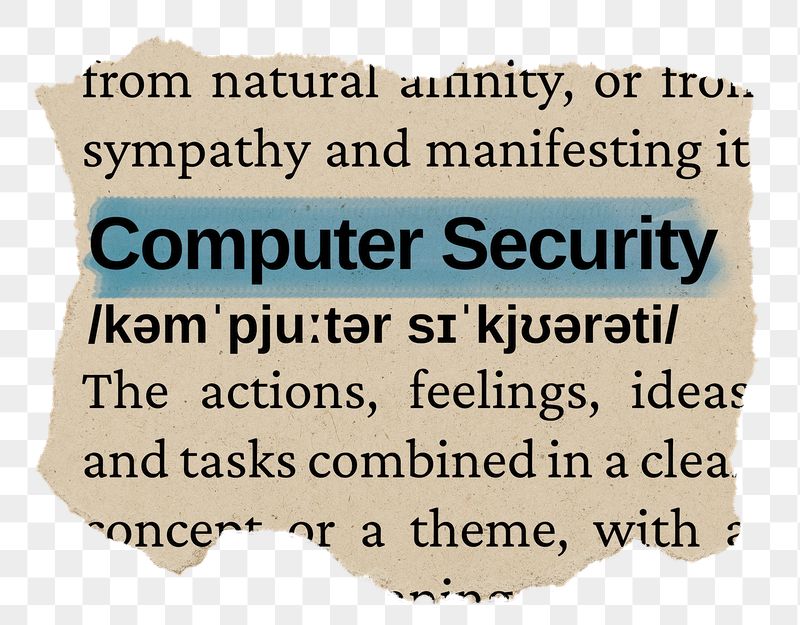 Computer security png word sticker, | Free PNG - rawpixel