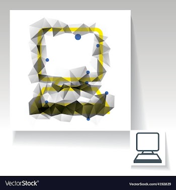 Computer symbol vector image