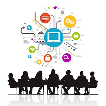 Computer systems meeting | Free stock vector - 394008