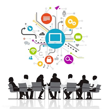 Computer systems meeting | Free stock vector - 394064