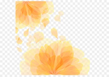 Computer Wallpaper - Vector orange flower pattern texture 