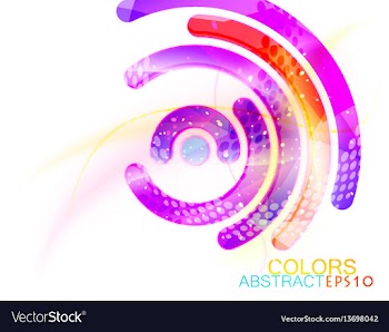 Concave colors scene vector image