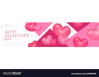 concept banner for valentines day