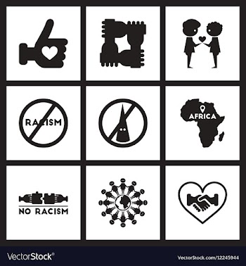 Concept flat icons in black and white friendship vector image