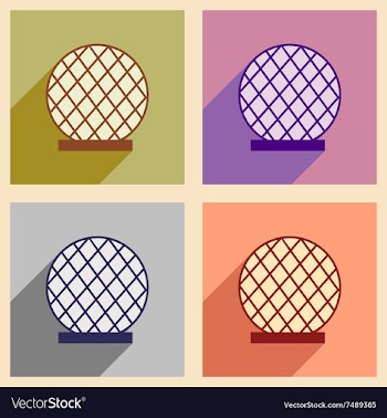 Concept flat icons with long shadow Arab hotel vector image
