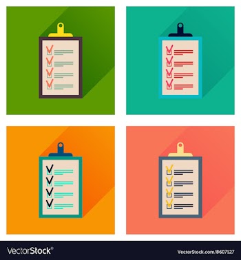 Concept flat icons with long shadow Business vector image