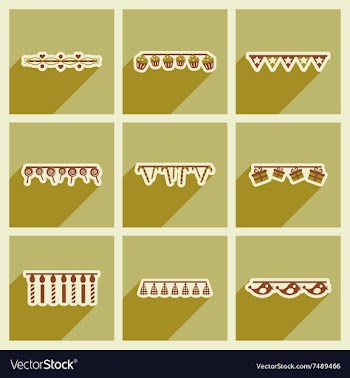 Concept flat icons with long shadow festive vector image