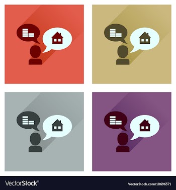 Concept flat icons with long shadow people money vector image