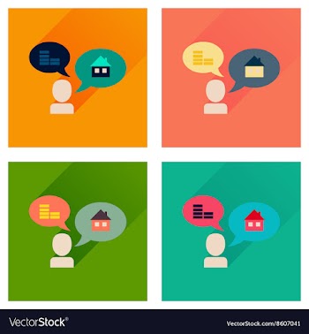 Concept flat icons with long shadow people money vector image