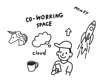 Concept of coworking space illustration | Free stock vector - 472056