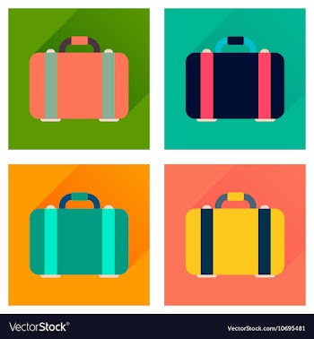 Concept of flat icons with long shadow business vector image