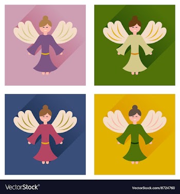 Concept of flat icons with long shadow Christmas vector image