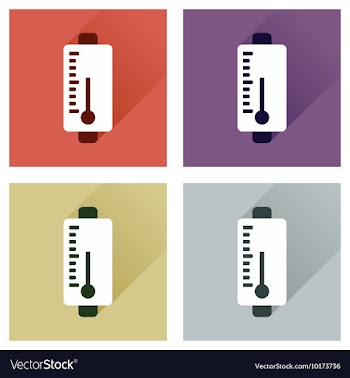 Concept of flat icons with long shadow mobile vector image