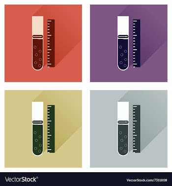 Concept of flat icons with long shadow mobile vector image