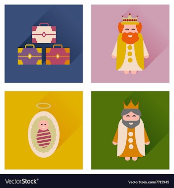 Concept of flat icons with long shadow Traditional vector image