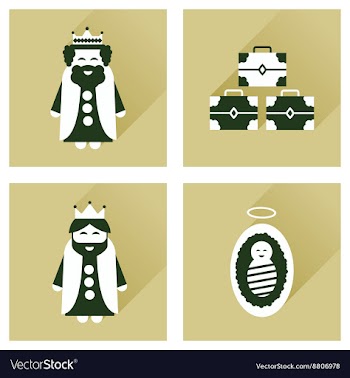 Concept of flat icons with long shadow Traditional vector image