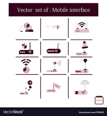 Concept of flat icons with long shadow world vector image