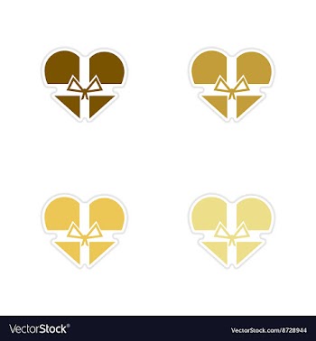 Concept of paper stickers on white background vector image